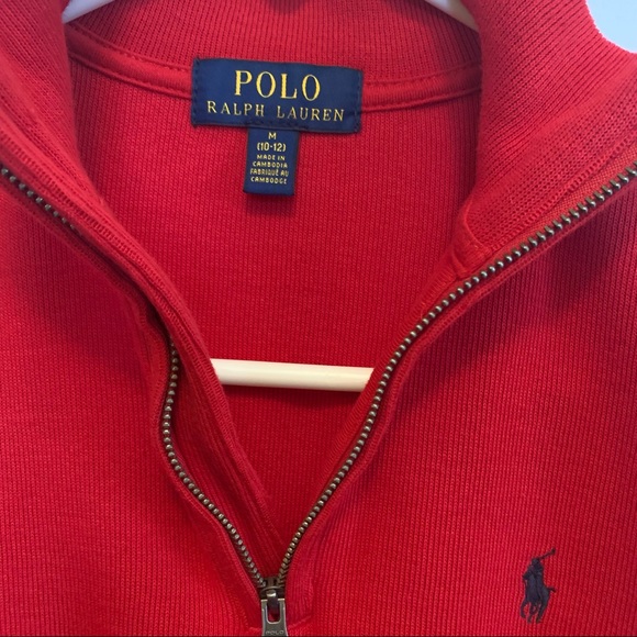 Polo Ribbed Quarter Zip - Picture 2 of 4